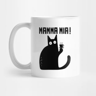 funny cat – Meowrio, the Italian cat – Mamma mia! Mug